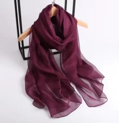 silk long scarf