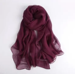 silk long scarf
