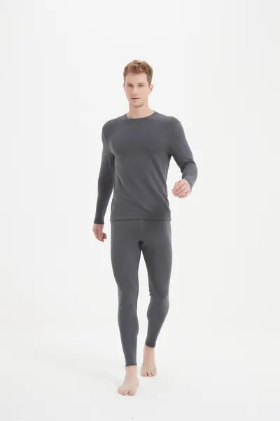 男灰2 Silk Yoga Clothes