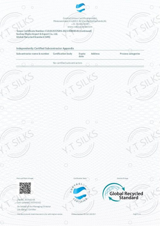 DERTIFICATE