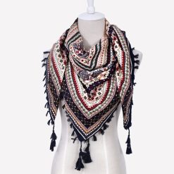 Silk Scarves with Fringes