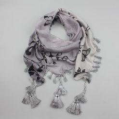 Silk Scarves with Fringes
