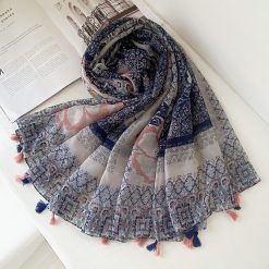 Silk Scarves with Fringes