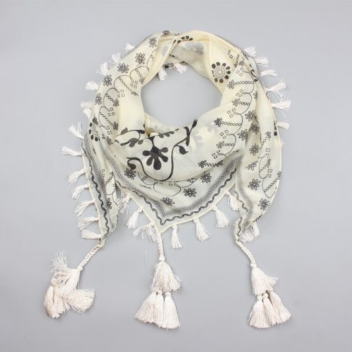 Silk Scarves with Fringes