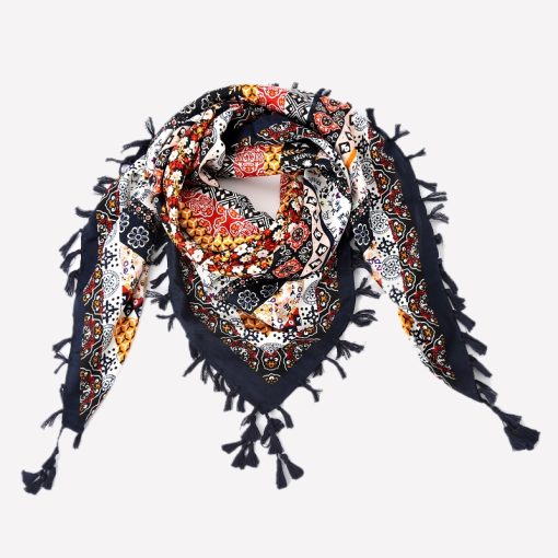 Silk Scarves with Fringes
