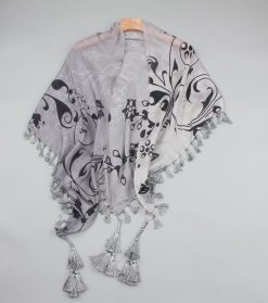 Silk Scarves with Fringes