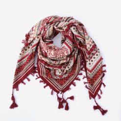 Silk Scarves with Fringes