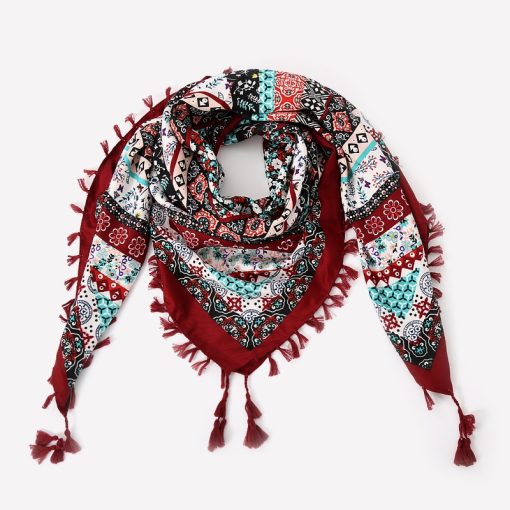 Silk Scarves with Fringes