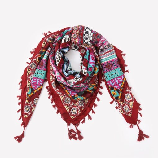 Silk Scarves with Fringes